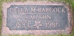 Della M. <I>Babcock</I> Simpson 