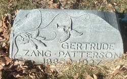 Gertrude <I>Zang</I> Patterson 