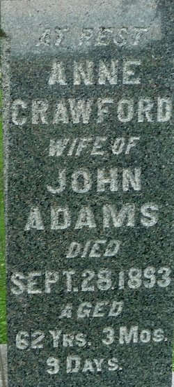 Anne <I>Crawford</I> Adams 
