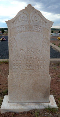 Dorthea Marie “Dora” <I>Peterson</I> Wiltbank 