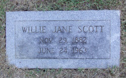 Willie Jane <I>Bryant</I> Scott 