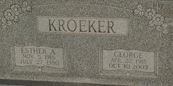 Esther A. <I>Friesen</I> Kroeker 