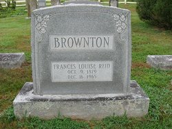 Frances Louise <I>Reid</I> Brownton 