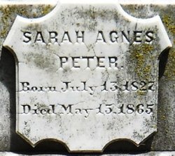 Sarah Agnes Peter 