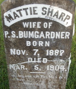 Mattie <I>Sharp</I> Bumgarder 
