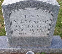 Glen Weldon Alexander 