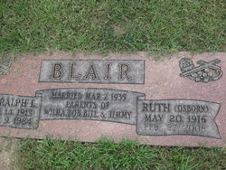 Burla Ruth <I>Osborn</I> Blair 