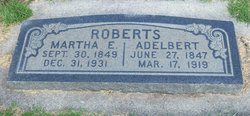 Martha Eliza <I>York</I> Roberts 