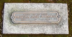 Martha Jane <I>Hallowell</I> Johnson 