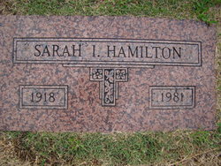 Sarah Irene <I>Clayworth</I> Hamilton 