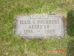 Elsie U. <I>Holmberg</I> Akerman 