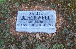 Sarah “Sallie” Blackwell 
