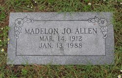 Madelon Jo <I>Kincannon</I> Allen 