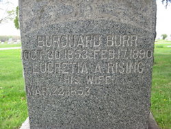 Lucretia A. <I>Rising</I> Burr McIntyre 