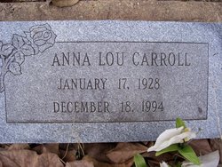 Anna Lou <I>McDonald</I> Carroll 