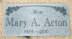Mary Aileen <I>Ford</I> Acton 