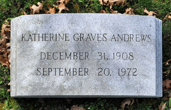 Katherine Lewis “Kate” <I>Graves</I> Andrews 
