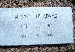 Minnie Lee Adams 