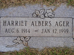 Harriet F <I>Albers</I> Ager 