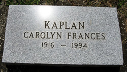 Carolyn Frances <I>Leman</I> Kaplan 