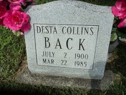 Desta <I>Collins</I> Back 