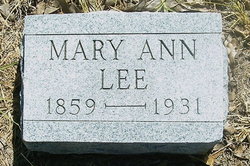 Mary Ann <I>Dunn</I> Lee 