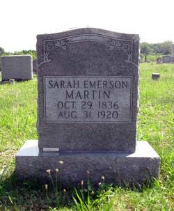 Sarah Catherine <I>Emerson</I> Martin 
