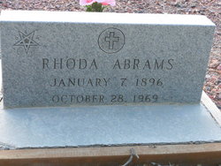 Rhoda Adella <I>Pinkstaff</I> Abrams 