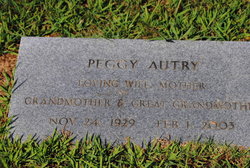 Peggy Lou <I>Brewer</I> Autry 