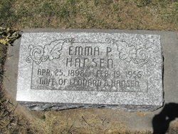Emma Nettie <I>Peterson</I> Hansen 