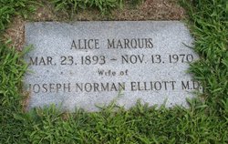Alice <I>Marquis</I> Elliott 