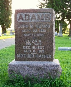 Eliza Ann <I>Howell</I> Adams 