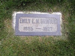 Emily Elizabeth <I>Maxfield</I> Brinton 
