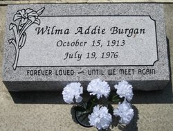 Wilma Addie <I>Bishop</I> Burgan 
