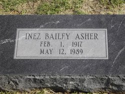 Inez <I>Bailey</I> Asher 