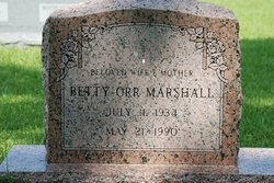 Betty <I>Orr</I> Marshall 