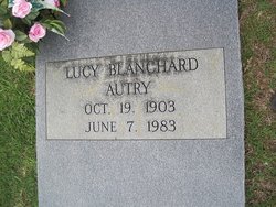 Lucy <I>Blanchard</I> Autry 