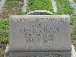 Mary Jane <I>Bowers</I> Wilson 