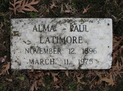 Alma <I>Paul</I> Latimore 