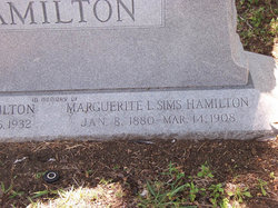 Marguerite L <I>Sims</I> Hamilton 