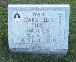 Carrie Ellen “Peach” Blose 