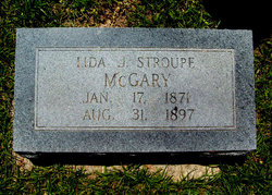 Lida J “Lidie” <I>Stroupe</I> McGary 