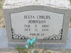 Julia <I>Childs</I> Johnson 
