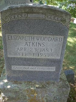 Elizabeth Madeline “Lizzie” <I>Woodard</I> Atkins 
