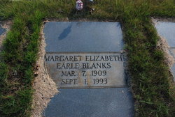 Margaret Elizabeth <I>Earle</I> Blanks 