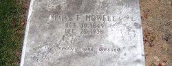 Mary Frances “Fannie” <I>Belcher</I> Howell 