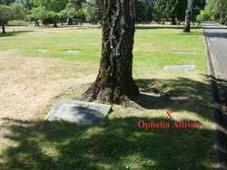 Ophelia Maria <I>Walker</I> Allison 