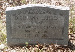 Dicey Ann <I>Lander</I> Stearns 
