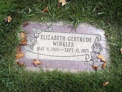 Elizabeth Gertrude <I>Rosenhan</I> Winkler 
