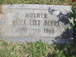 Alice <I>List</I> Berry 